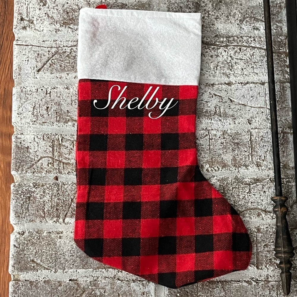 Christmas Stocking with name, “Shelby” - Picture 2 of 4